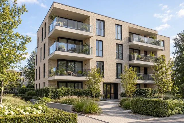Immeuble moderne avec balcons à Wavre
